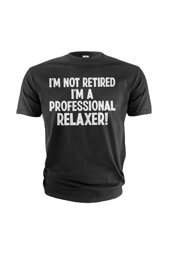 Men's Professional Relaxer Shirt Retiree Gifts Funny Retirement Joke Tee Shirt For Him Her Unisex