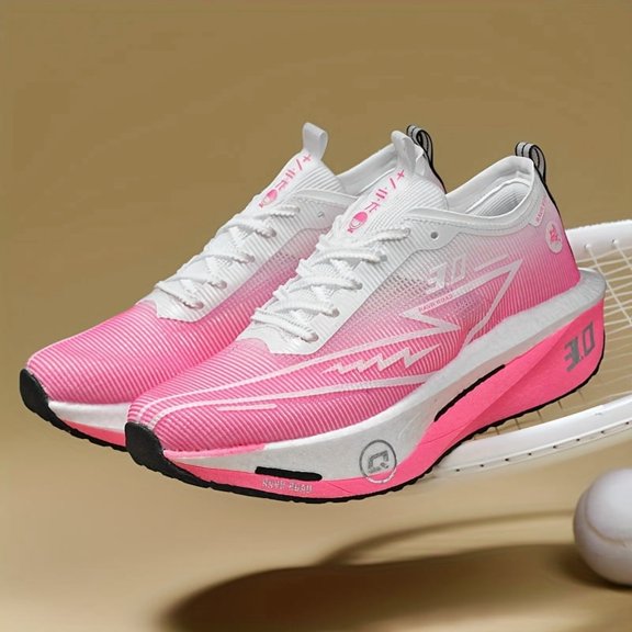 Men's Professional Running Shoes - Lightweight Racing Sneakers with Cushioned TPR Outsole, Low-Top Sneakers for Marathon, Track, Gym - All-Season Training Shoes for Men, Teens & Students - Lace-Up