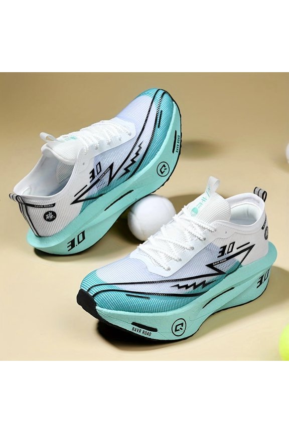 Men's Professional Running Shoes - Lightweight Racing Sneakers with Cushioned TPR Outsole, Low-Top Sneakers for Marathon, Track, Gym - All-Season Training Shoes for Men, Teens & Students - Lace-Up