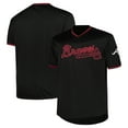 thumbnail image 1 of Men's Profile Black Atlanta Braves Big & Tall Pop Fashion Jersey, 1 of 3