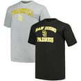 thumbnail image 1 of Men's Profile Black/Heather Gray San Diego Padres Big & Tall T-Shirt Combo Pack, 1 of 5