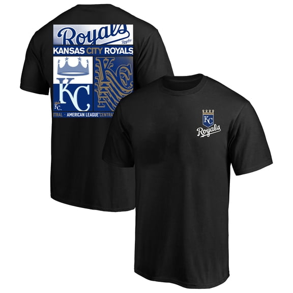 Men's Profile Black Kansas City Royals Big & Tall Two-Sided Graphic T-Shirt