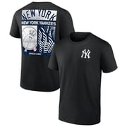 Mens Profile Black New York Yankees Big & Tall Two-Sided Graphic T-Shirt