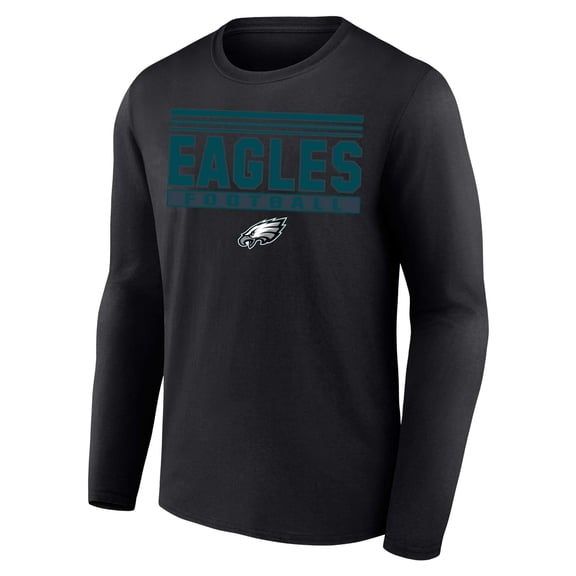 Men's Profile Black Philadelphia Eagles Big & Tall Pop Long Sleeve T-Shirt