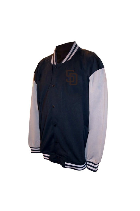 Men's-Profile Black San Diego Padres Full-Snap Varsity Jacket