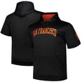 thumbnail image 1 of Men's Profile Black San Francisco Giants Big & Tall Contrast Short Sleeve Pullover Hoodie, 1 of 3