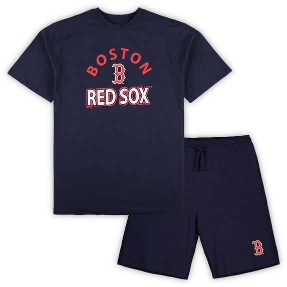 Men's Profile Boston Red Sox Big & Tall T-Shirt & Shorts Combo Set