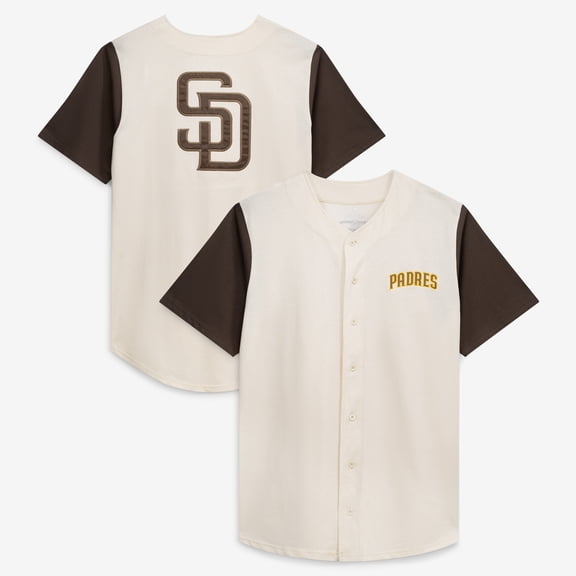 Men's Profile Cream San Diego Padres Big & Tall Full-Button Jersey