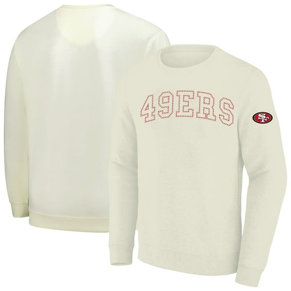 Men's Profile Cream San Francisco 49ers Big & Tall Fleece Sweatshirt
