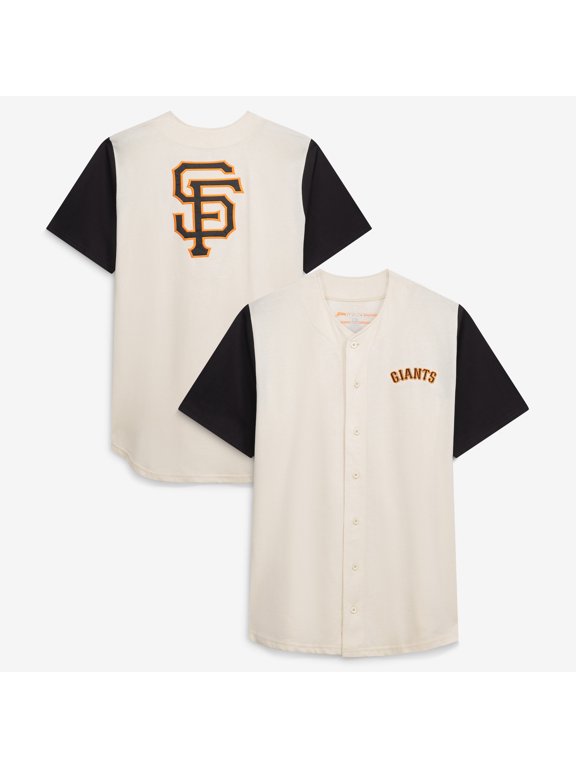 Men's Profile Cream San Francisco Giants Big & Tall Full-Button Jersey