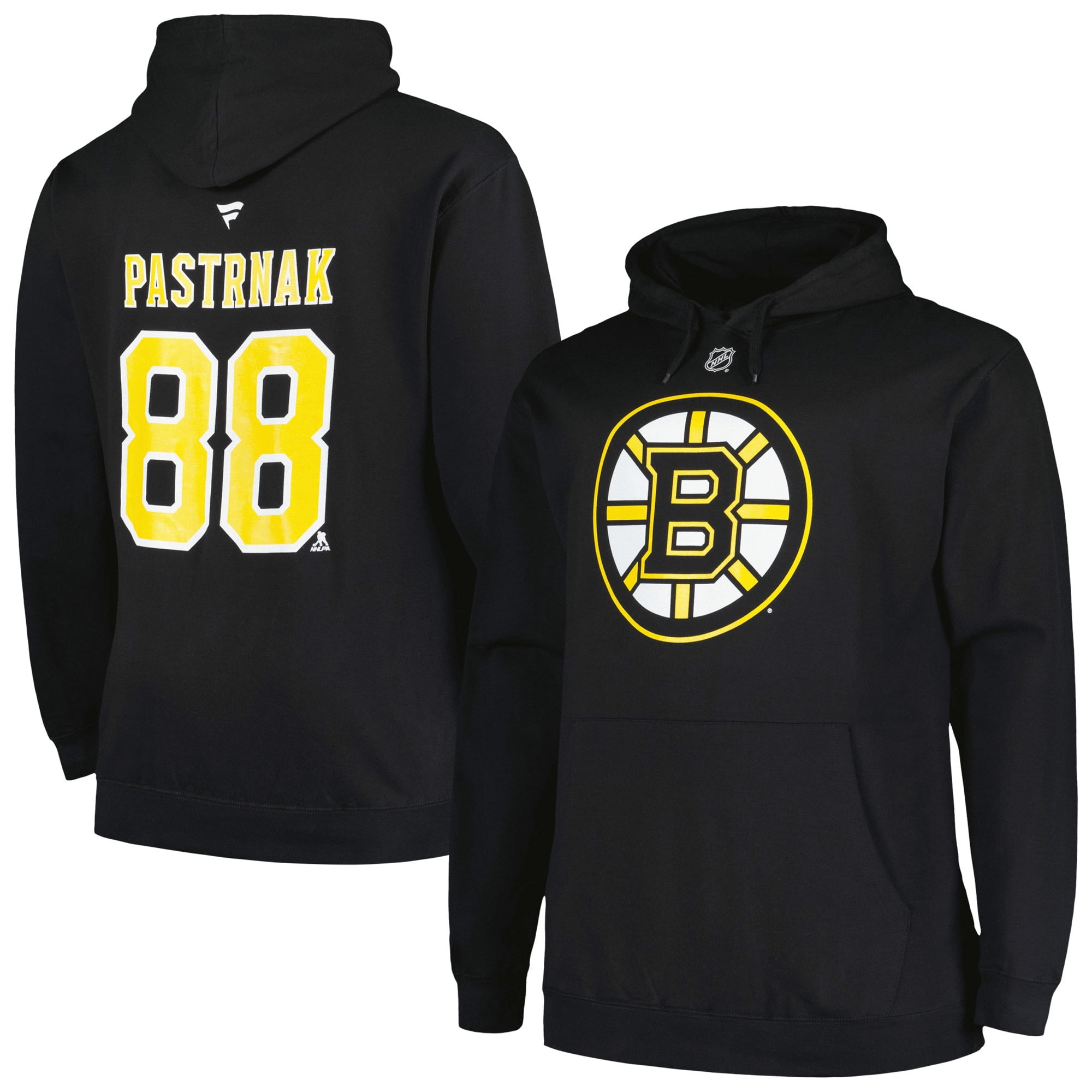 Men's Profile David Pastrnak Black Boston Bruins Big & Tall Name ...