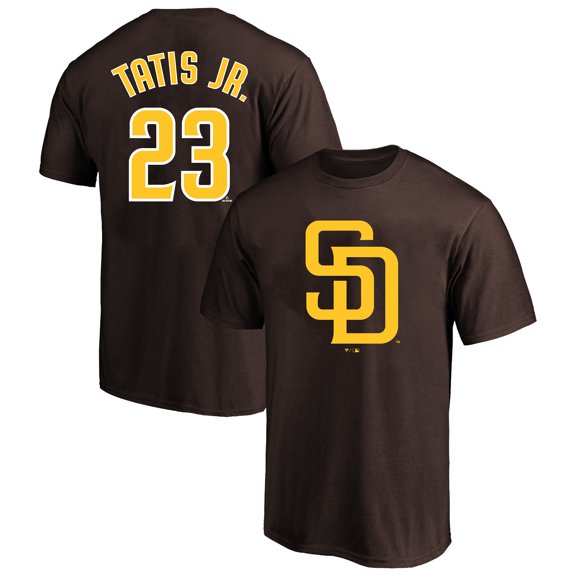 Men's Profile Fernando Tatis Jr. Brown San Diego Padres Big & Tall Player Name & Number T-Shirt