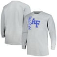 thumbnail image 1 of Men's Profile Gray Air Force Falcons Big & Tall Mascot Long Sleeve T-Shirt, 1 of 3