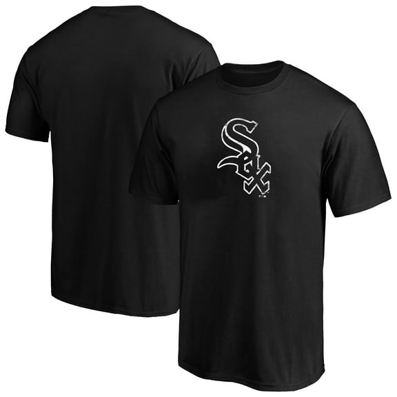 Men's Profile Heather Black Chicago White Sox Big & Tall Weathered Logo T-Shirt