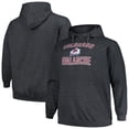 thumbnail image 1 of Men's Profile Heather Charcoal Colorado Avalanche Big & Tall Arch Over Logo Pullover Hoodie, 1 of 3