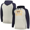 thumbnail image 1 of Men's Profile Heather Gray/Navy Chicago Bears Big & Tall Favorite Arch Throwback Raglan Pullover Hoodie, 1 of 3