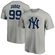 Mens Fanatics Aaron Judge Heather Gray New York Yankees Big & Tall Name & Number T-Shirt