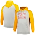 thumbnail image 1 of Men's Profile Heather Gray/Orange Tampa Bay Buccaneers Big & Tall Favorite Arch Throwback Raglan Pullover Hoodie, 1 of 3