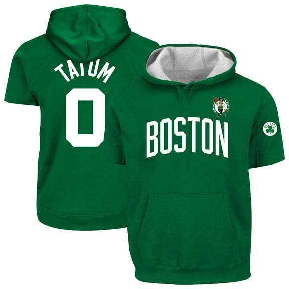 Men's Fanatics Jayson Tatum Kelly Green Boston Celtics Big & Tall Short Sleeve Hoodie