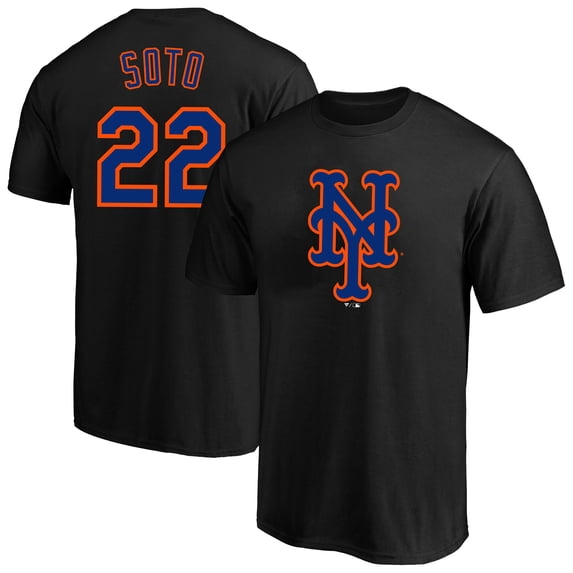 Men's Fanatics Juan Soto Black New York Mets Big & Tall Name & Number T-Shirt