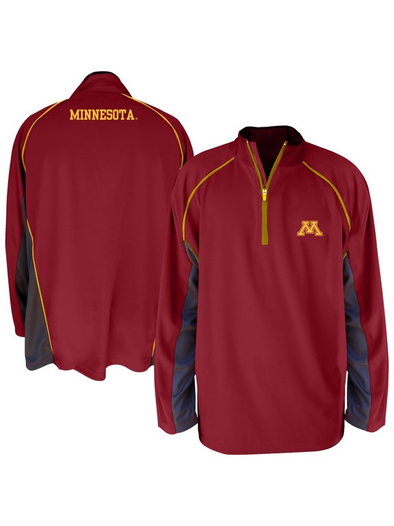 Men's Fanatics Maroon Minnesota Golden Gophers Big & Tall Quarter-Zip Raglan Jacket