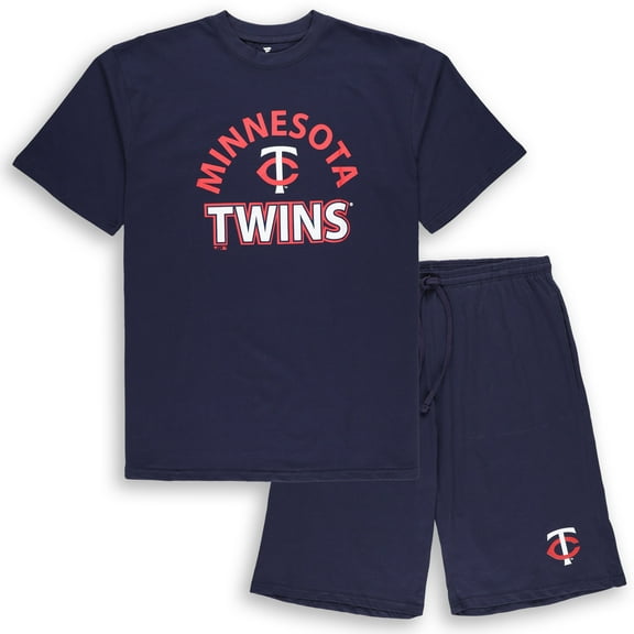 Men's Profile Minnesota Twins Big & Tall T-Shirt & Shorts Combo Set