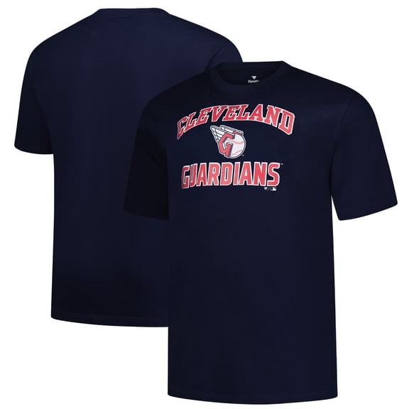 Men's-Profile  Navy Cleveland Guardians Big & Tall Heart & Soul T-Shirt