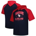thumbnail image 1 of Men's Profile Navy Cleveland Guardians Big & Tall Short Sleeve Pullover Hoodie, 1 of 3