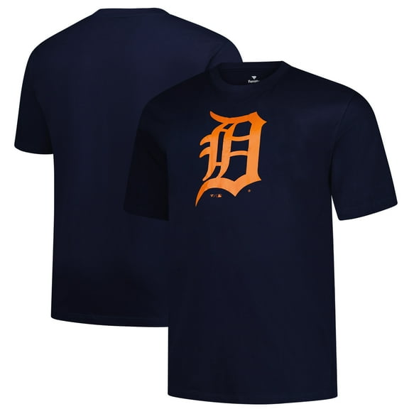 Men's Profile Navy Detroit Tigers Big & Tall Primary Logo T-Shirt
