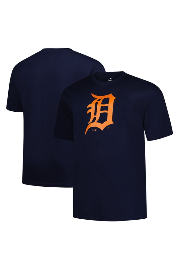 Men's Profile Navy Detroit Tigers Big & Tall Primary Logo T-Shirt