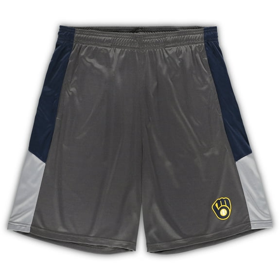 Men's Profile Navy/Gray Milwaukee Brewers Team Shorts