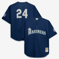 thumbnail image 1 of Men's Mitchell & Ness Navy Seattle Mariners Big & Tall Cooperstown Collection Mesh Batting Practice Jersey, 1 of 7