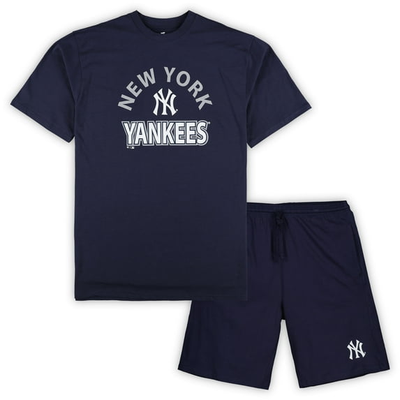 Men's Profile New York Yankees Big & Tall T-Shirt & Shorts Combo Set