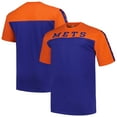 thumbnail image 1 of Men's Profile Orange/Royal New York Mets Big & Tall Yoke Knit T-Shirt, 1 of 3