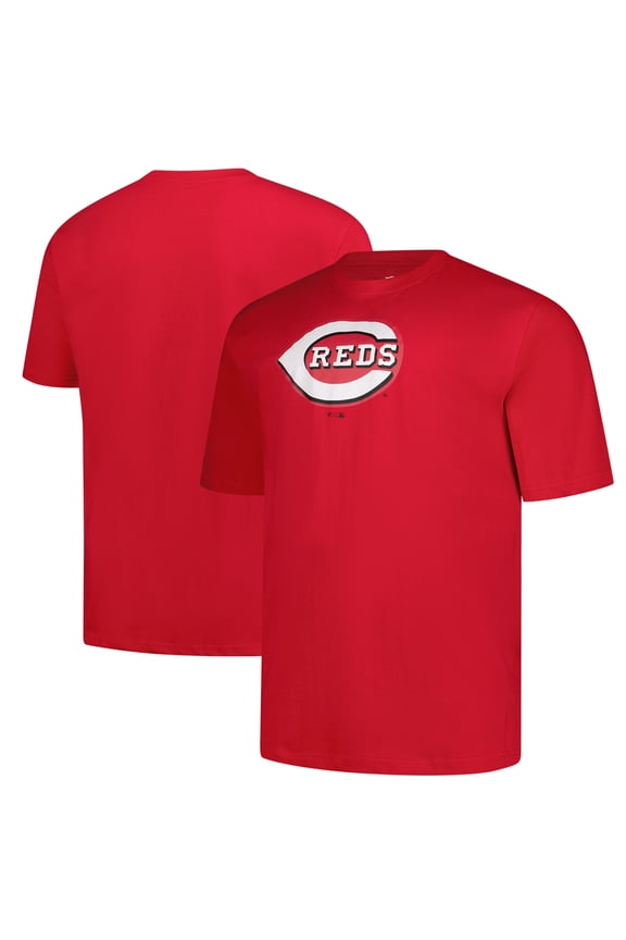 Men's Profile Red Cincinnati Reds Big & Tall Primary Logo T-Shirt