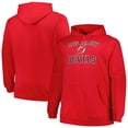 thumbnail image 1 of Men's Profile Red New Jersey Devils Big & Tall Arch Over Logo Pullover Hoodie, 1 of 3
