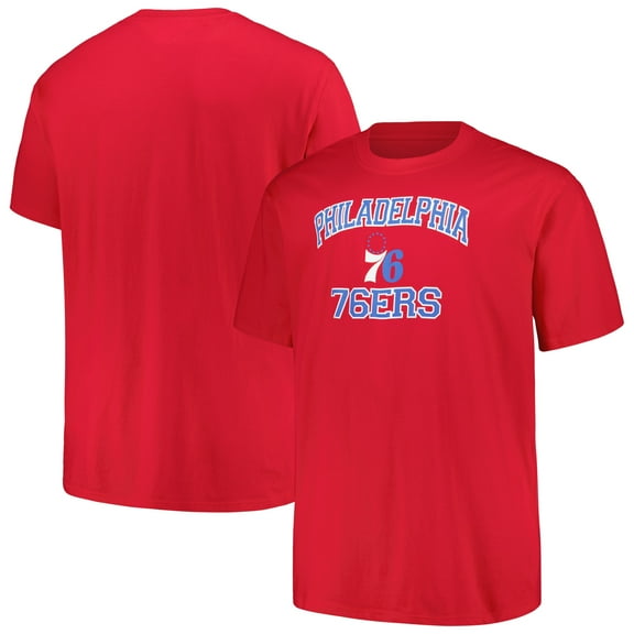 Men's Profile Red Philadelphia 76ers Big & Tall Heart & Soul T-Shirt