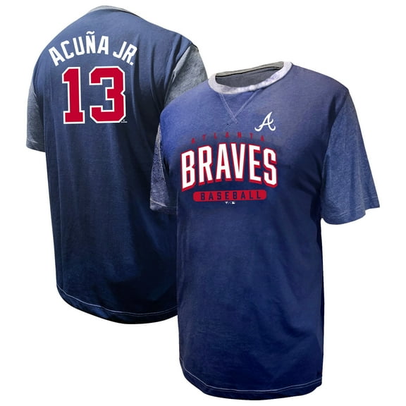 Men's-Profile Ronald Acu-a Jr. Navy Atlanta Braves Big & Tall Name & Number T-Shirt
