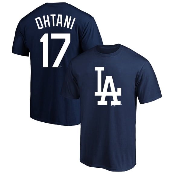 Men's Profile Shohei Ohtani Navy Los Angeles Dodgers Big & Tall Player Name & Number T-Shirt