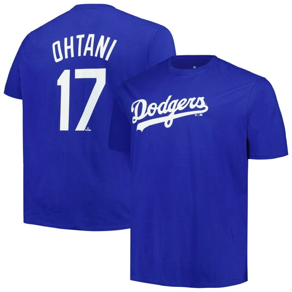 Men's Profile Shohei Ohtani Royal Los Angeles Dodgers Big & Tall Name & Number T-Shirt