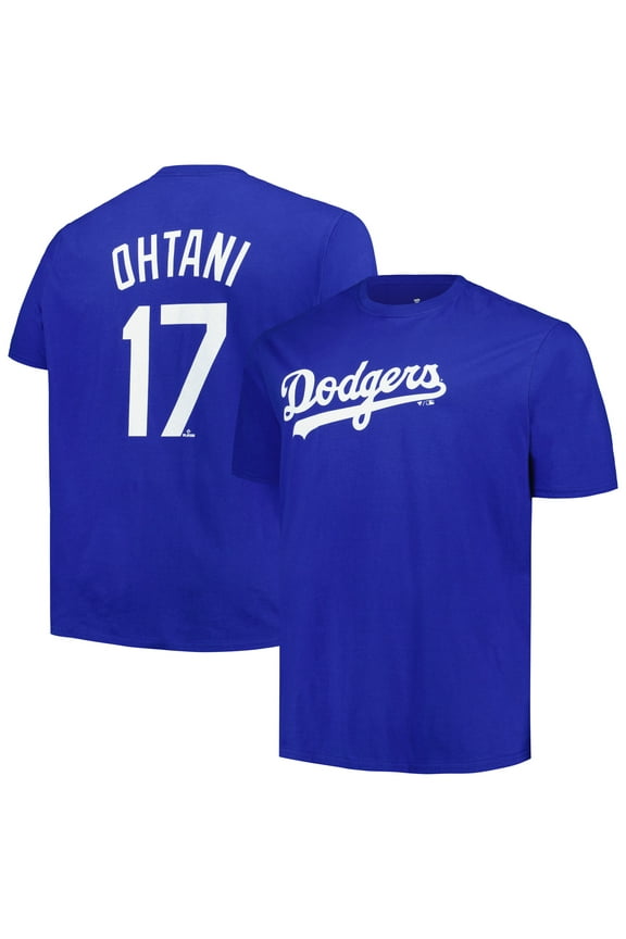 Men's Profile Shohei Ohtani Royal Los Angeles Dodgers Big & Tall Name & Number T-Shirt