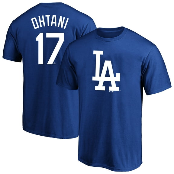 Men's Fanatics Shohei Ohtani Royal Los Angeles Dodgers Big & Tall Name & Number T-Shirt