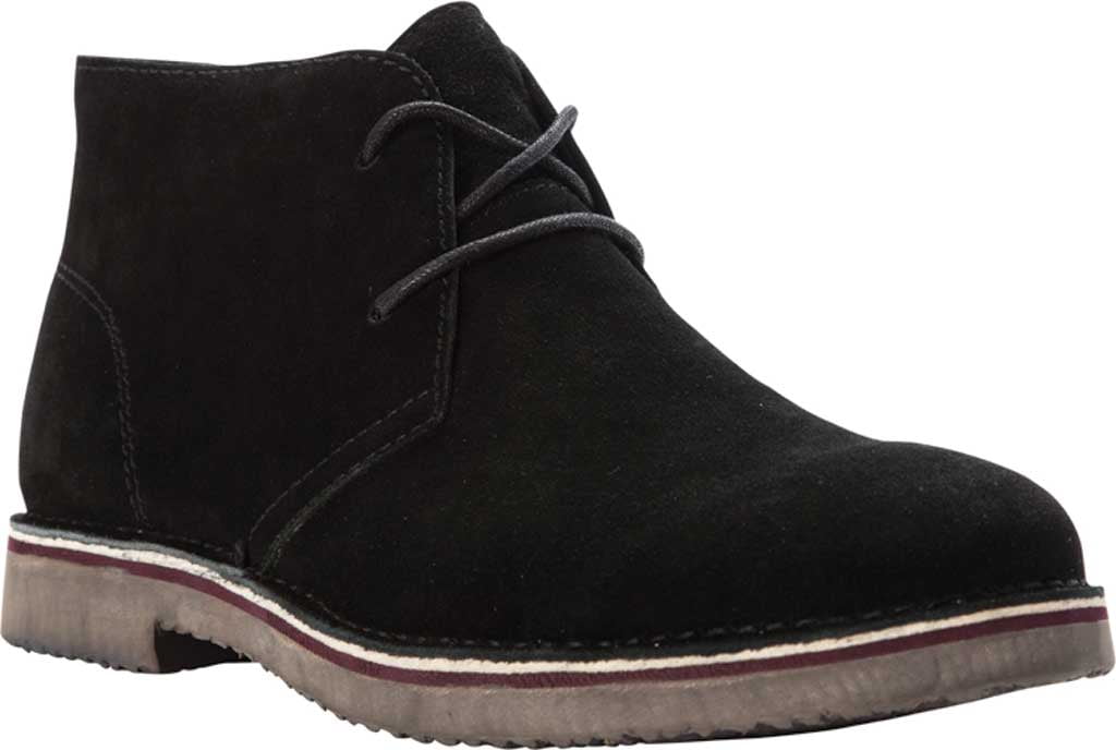 Men's Propet Findley Chukka Boot Black Suede 10 5E