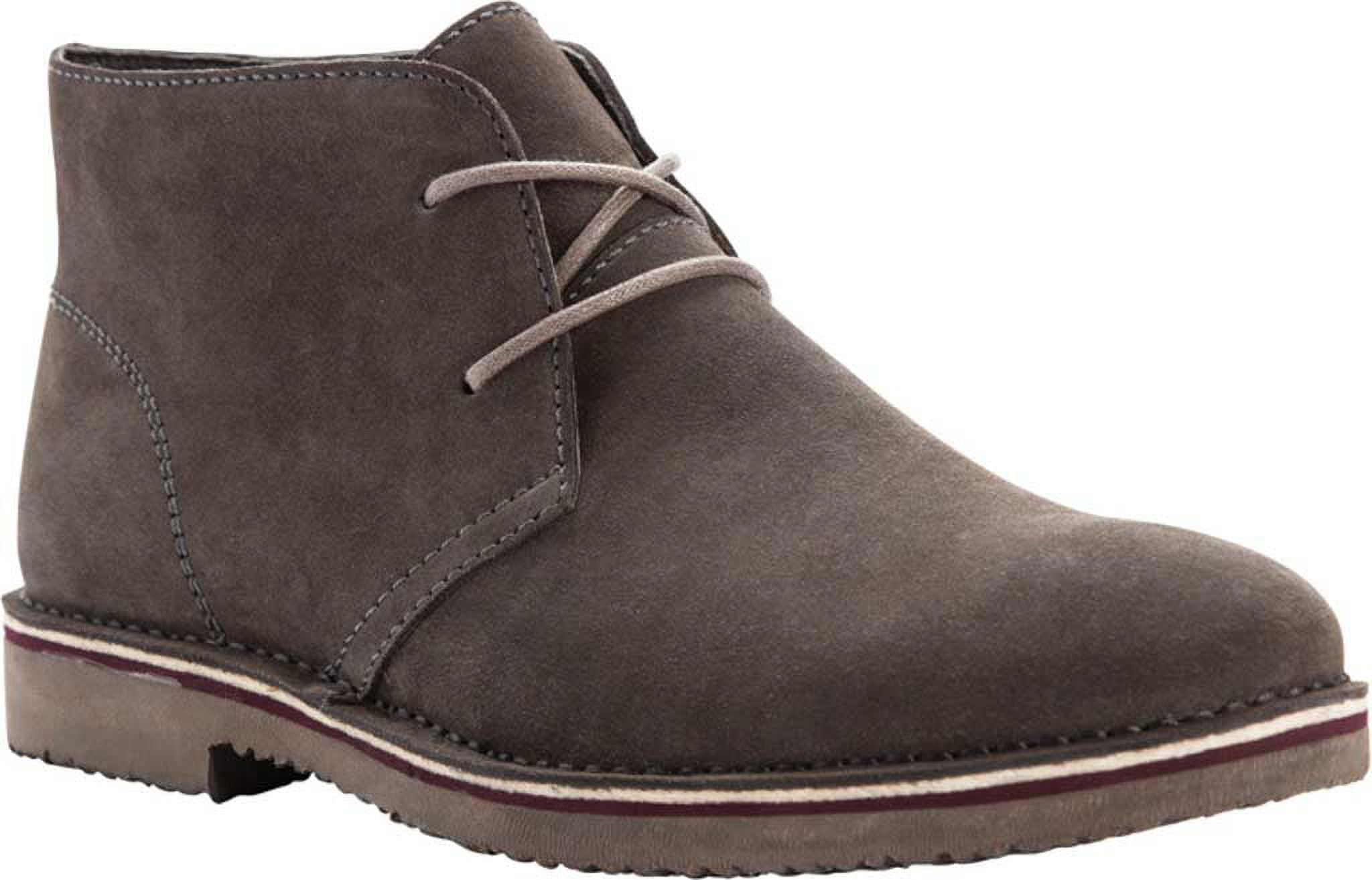 Men's Propet Findley Chukka Boot Stone Suede 10 5E