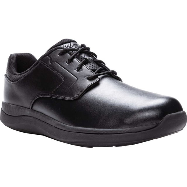 Men's Propet Pierson Oxford Black Leatherette 10 3E