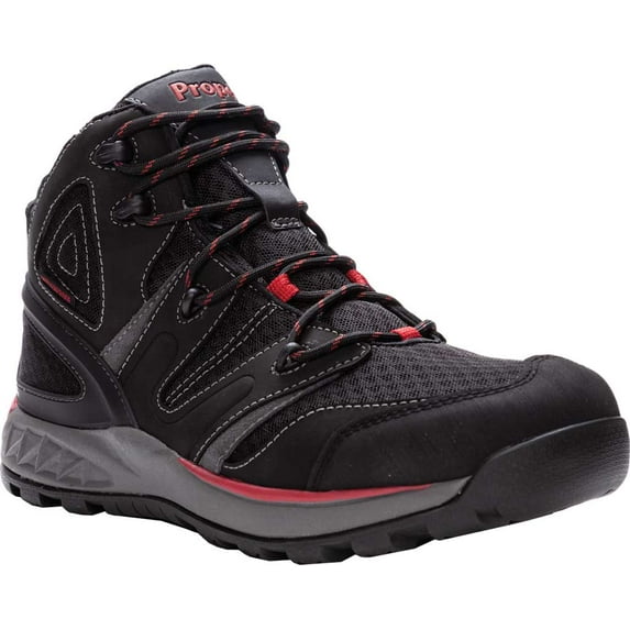 Propét Men's Veymont Hiking Shoe BLACK/RED