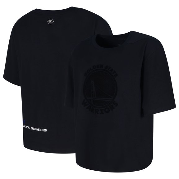 Men's Protege Black Golden State Warriors Eco-Poly Interlock Fashion Tonal T-Shirt