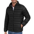 thumbnail image 1 of Lavenicole Mens Puffer Jacket - Waterproof Zip Up Hooded Lightweight Jacket for Men Black 3XL, 1 of 7
