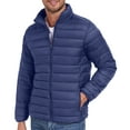 thumbnail image 1 of Lavenicole Mens Puffer Jacket - Waterproof Zip Up Hooded Lightweight Jacket for Men Navyblue XL, 1 of 5