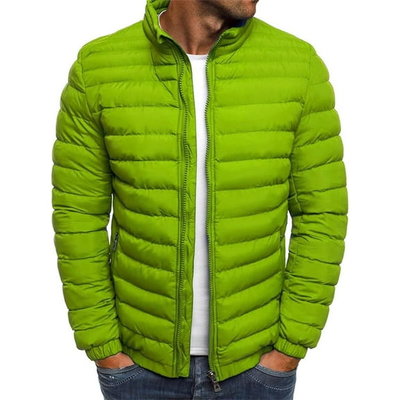 Men's Puffer Jacket Lightweight Warm Winter Coats Water Repellent Windproof Insulated Jacket Windproof Outerwear with Zipper Pockets Puffy Coat for Snow Ski Hiking Travel